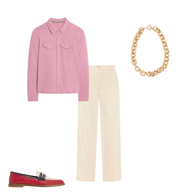 4th bundle featuring 3 items which compliment Amy Jersey Shirt-Formica Pink