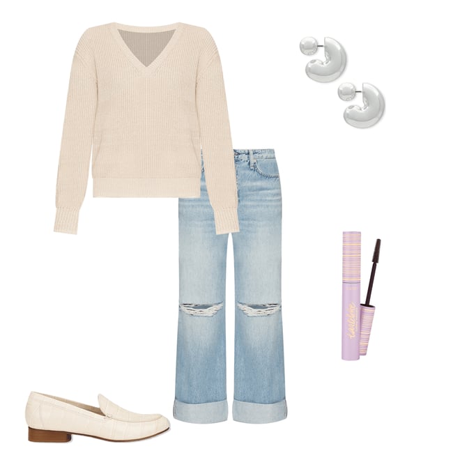 1st bundle featuring 4 items which compliment Logan Mid Rise Wide Leg Jeans