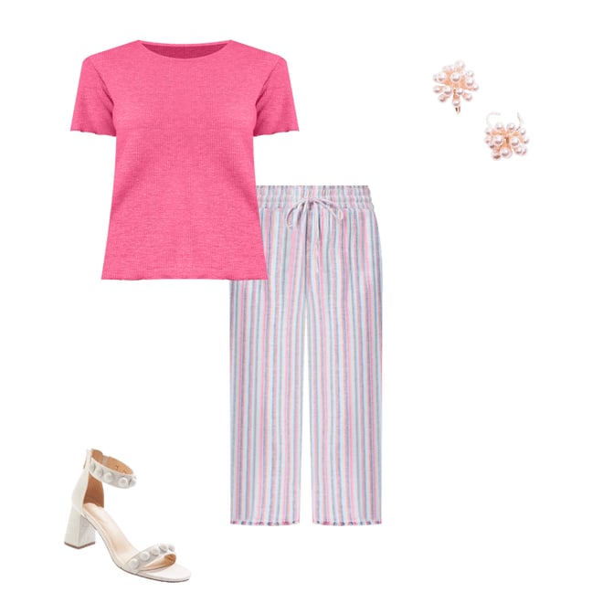  Cato Fashions | Cato Plus Size Multi Stripe Cropped Pants