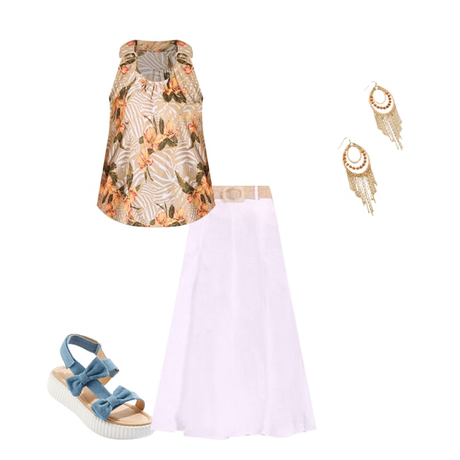 Cato Fashions | Cato Textured Tropical Floral Tank