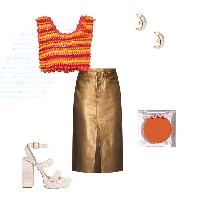 1st bundle featuring 4 items which compliment Victoria Midi Skirt