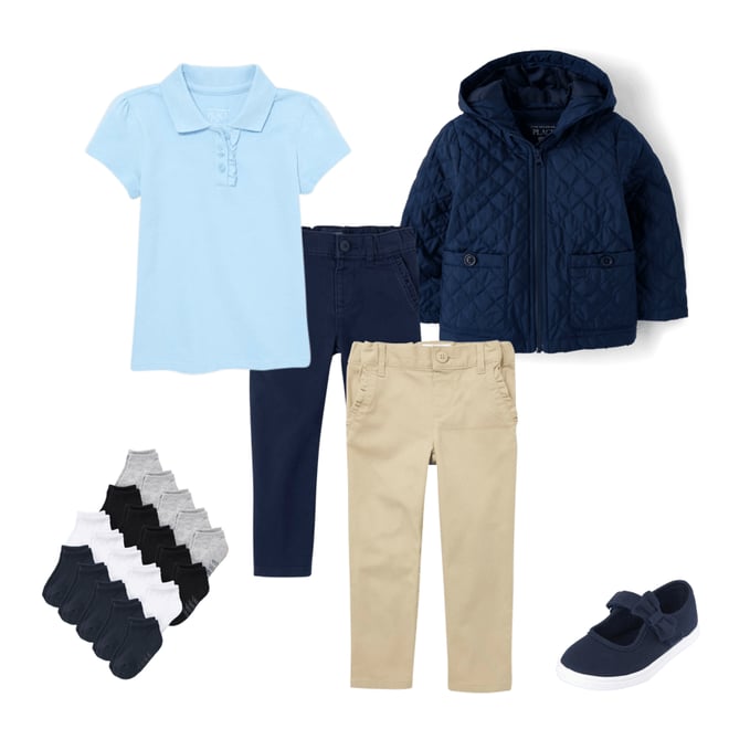 2nd bundle featuring 4 items which compliment Toddler Girls Quilted Jacket