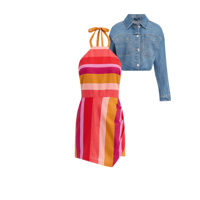 Linen-blend Striped Halter Ruched Romper
