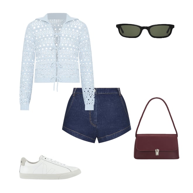 1st bundle featuring 4 items which compliment Tie String Cardigan