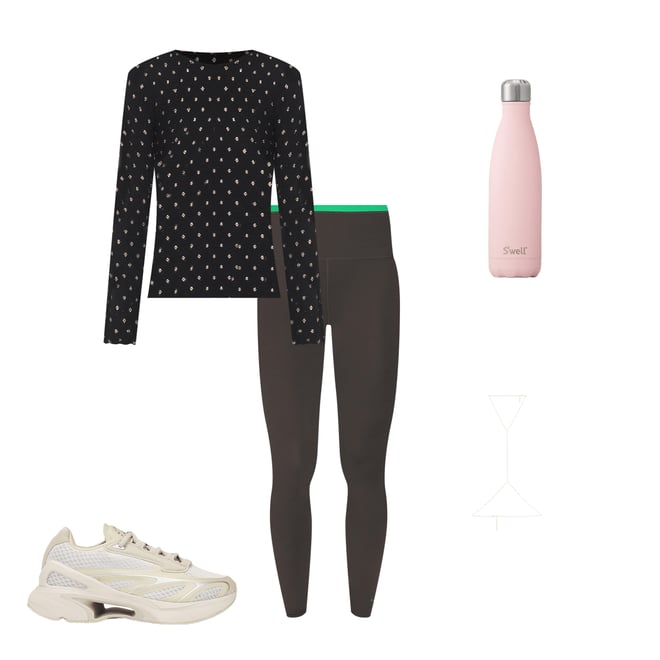 1st bundle featuring 4 items which compliment Dotted Stretch Mesh Top