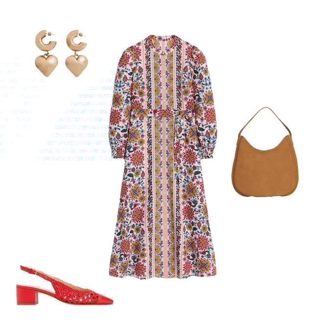 3rd bundle featuring 3 items which compliment Ruby Linen Blend Shirt Dress-Ivory, Botanical Sprig