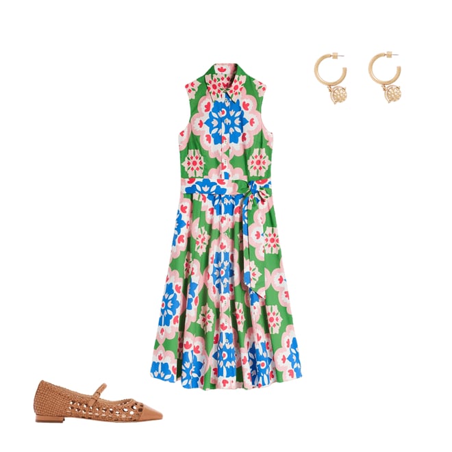 2nd bundle featuring 2 items which compliment Amy Sleeveless Shirt Dress-Multi, Bloom Geo