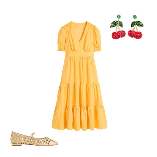 4th bundle featuring 2 items which compliment Anna Linen Tiered Midi Dress