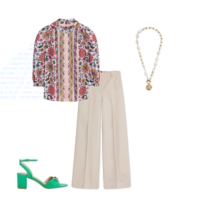 2nd bundle featuring 3 items which compliment Alicia Linen Top-Ivory Botanical Sprig