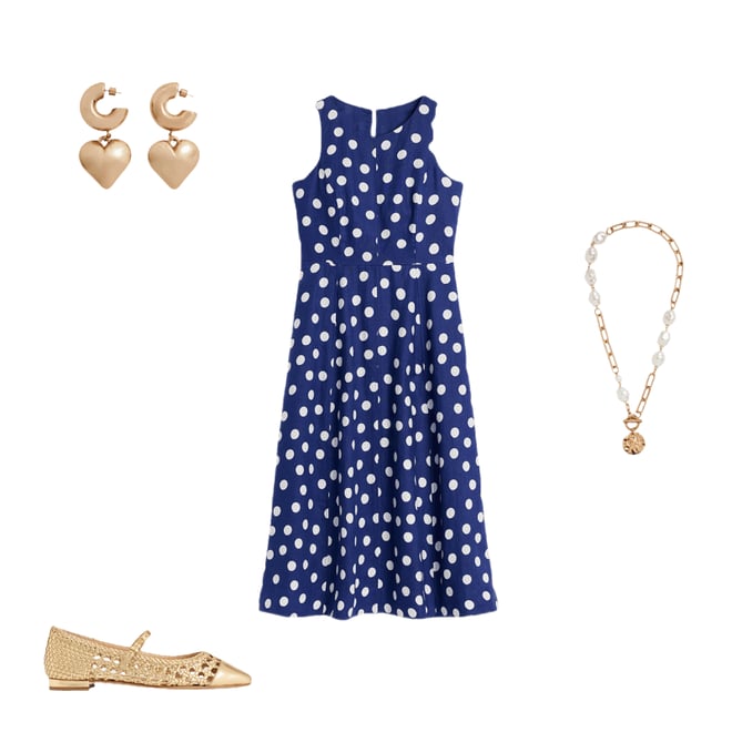 6th bundle featuring 3 items which compliment Carla Linen Midi Dress-Starboard Blue, Painted Dot