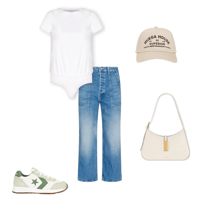 3rd bundle featuring 4 items which compliment Essential Cotton Crewneck Bodysuit