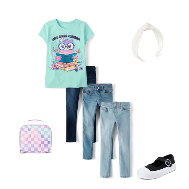 2nd bundle featuring 4 items which compliment Girls Platform Mary Jane Sneakers