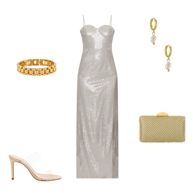 3rd bundle featuring 4 items which compliment Natasha Ball Mesh Clutch