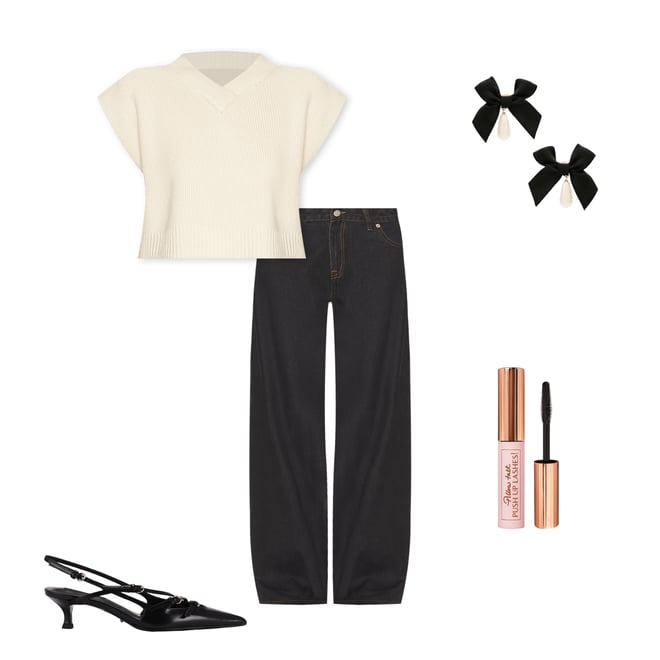 6th bundle featuring 4 items which compliment Bow Drop Pearl Earrings
