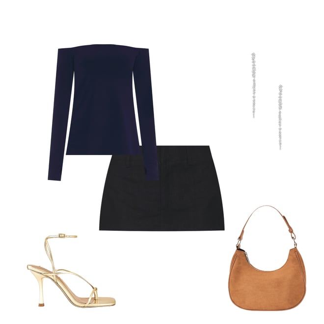 2nd bundle featuring 4 items which compliment Long Sleeve Off Shoulder Top