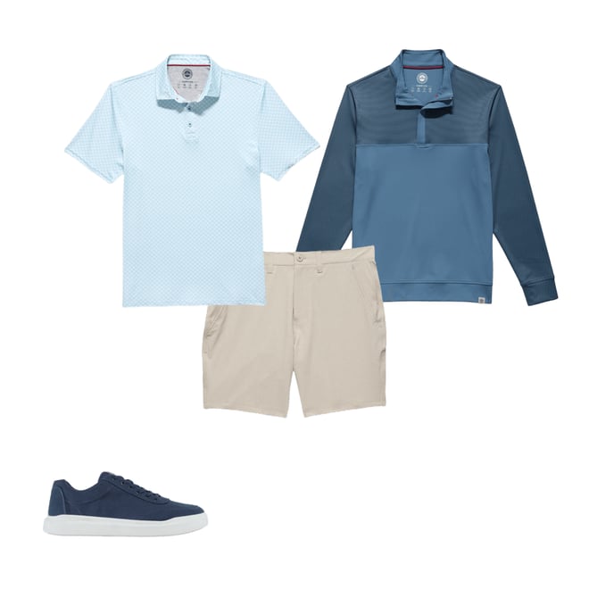 3rd bundle featuring 3 items which compliment  Mvp Fridley Agave Print Polo Shirt - Mint Agave