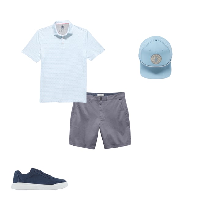 1st bundle featuring 3 items which compliment  High Tides Good Vibes Performance Hat - Light Blue