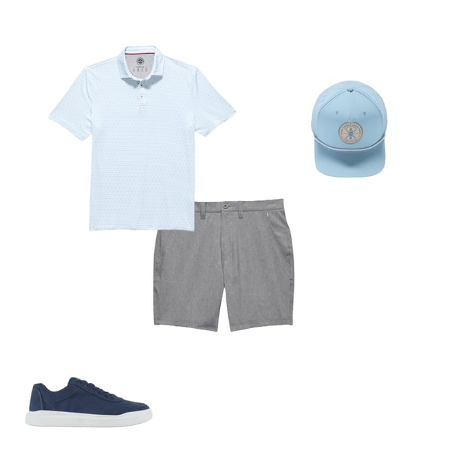 1st bundle featuring 3 items which compliment  High Tides Good Vibes Performance Hat - Light Blue