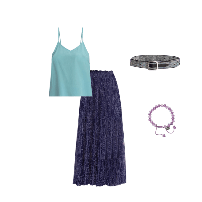 【I AM MARI】Wiki Pleated Banding Long Skirt PLEATED LONG SKIRT WITH SLIT – Dark Heather Grey – Norma Kamali