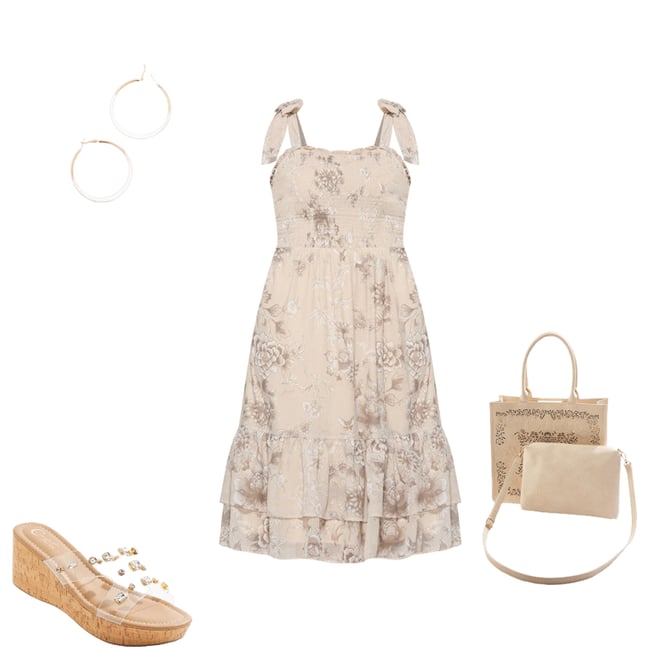  Cato Fashions | Cato Plus Size Contour Smocked Floral Dress