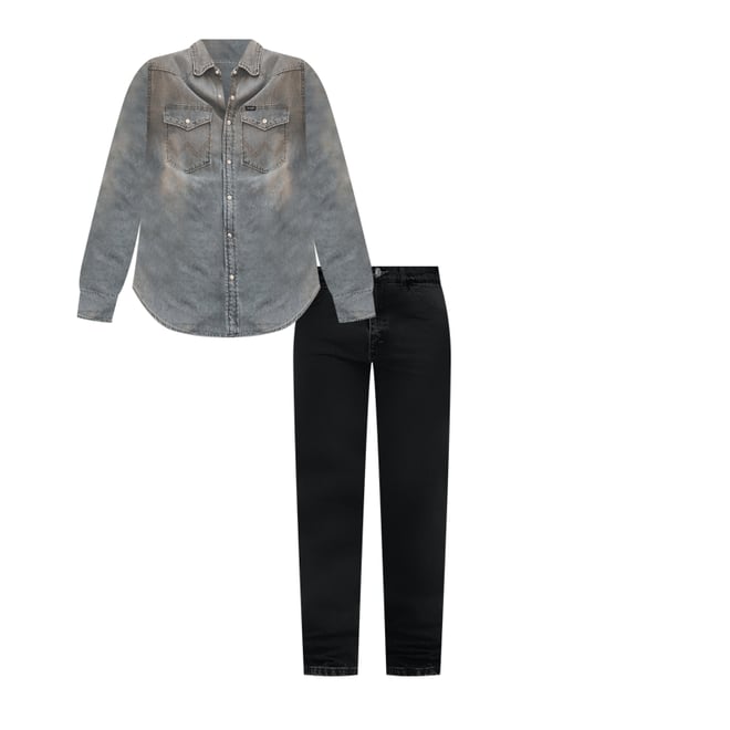 J.S.B. Wrangler グレー M Cowboy Cut® Silver Edition Slim Fit Jean