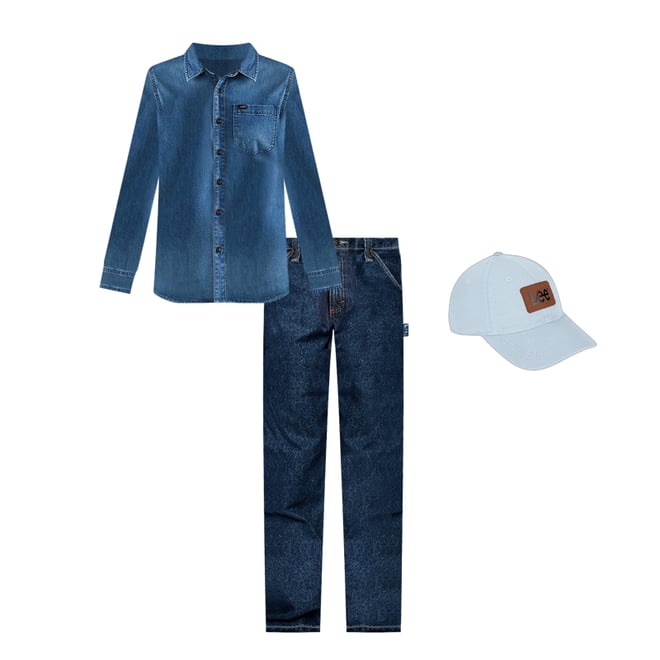 LEE Men's Dungarees Losse-Fit Carpenter Jean - 28W X 30L - Dark Indigo