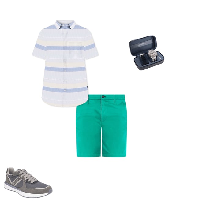 Big & Tall Striped Short-Sleeve Shirt