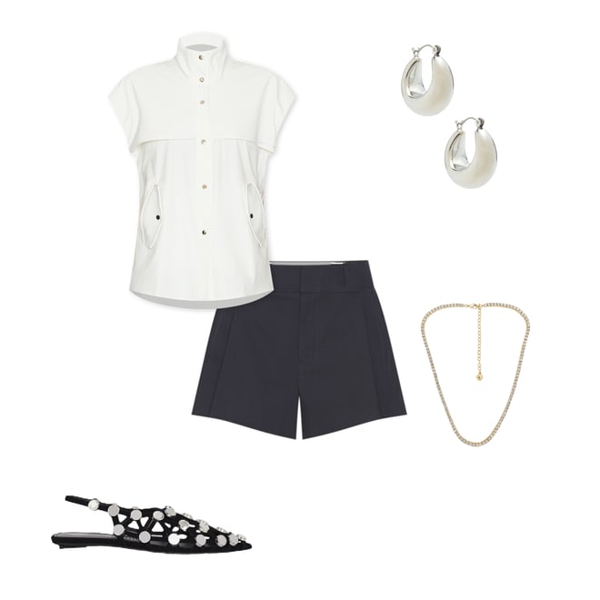 1st bundle featuring 4 items which compliment Pleated Workwear Short