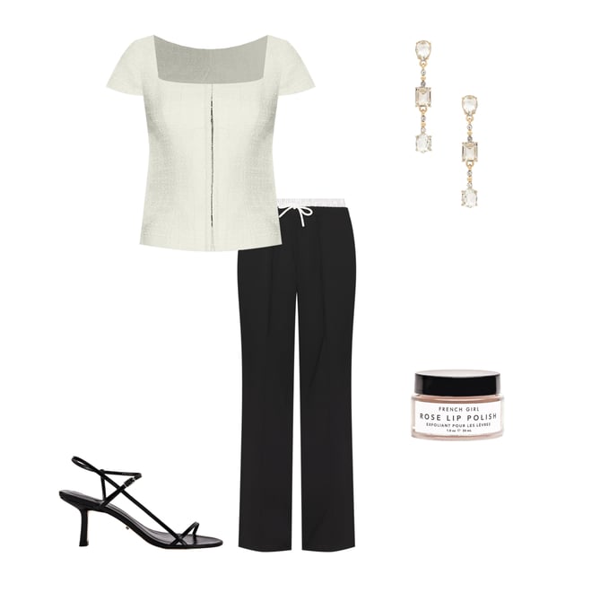 2nd bundle featuring 4 items which compliment Bianaca Contrast Waist Trousers