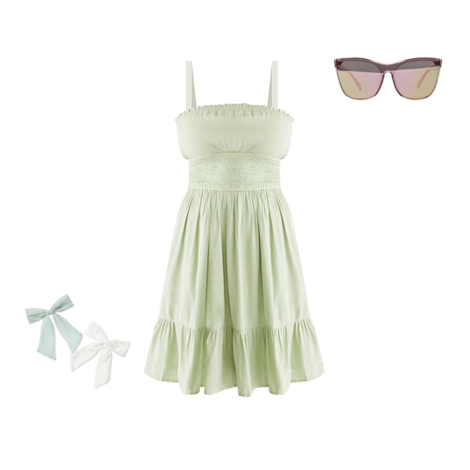 Solid Strapless Fit & Flare Tube Dress