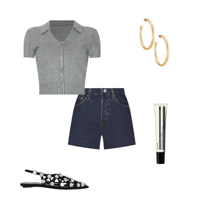 1st bundle featuring 4 items which compliment Grid Ballerina Flat