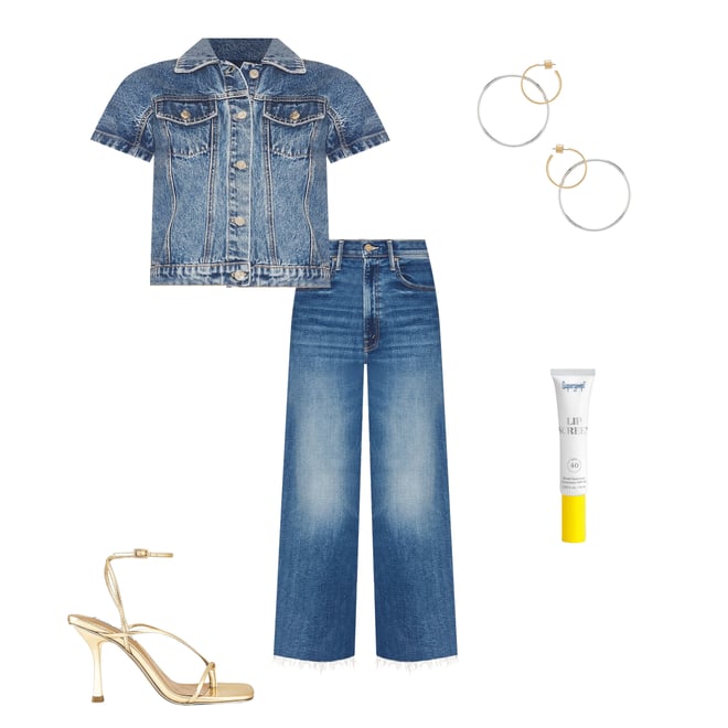 6th bundle featuring 4 items which compliment Magda Cap Sleeve Top