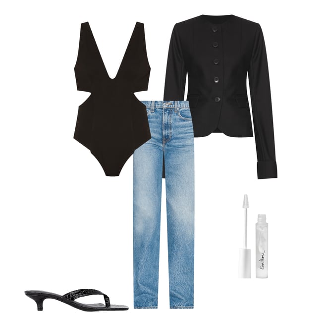6th bundle featuring 4 items which compliment Sara Super High Rise Slim Straight