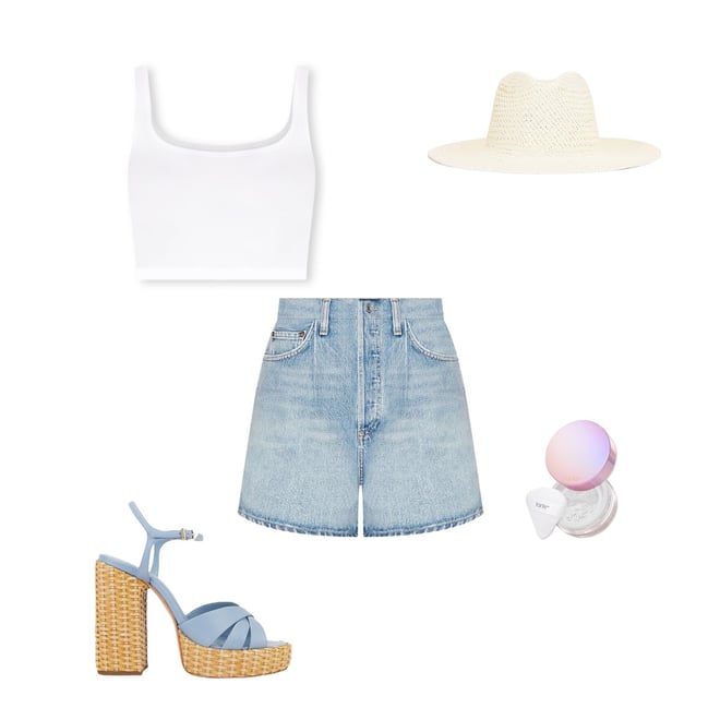 Free People Scoop Neck Crop Top in White | REVOLVE