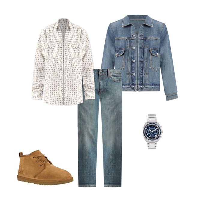 Levi's® Relaxed-Fit Long Sleeve Type II Denim Trucker Jacket
