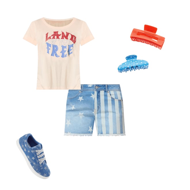  Cato Fashions | Cato Plus Size Stars And Stripes Denim Shorts
