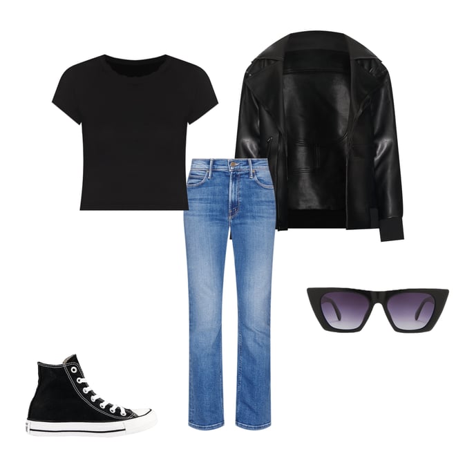 2nd bundle featuring 4 items which compliment Oversized Moto Jacket