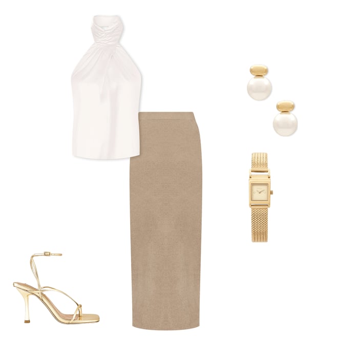 2nd bundle featuring 4 items which compliment Amerie Pleated Halter Top