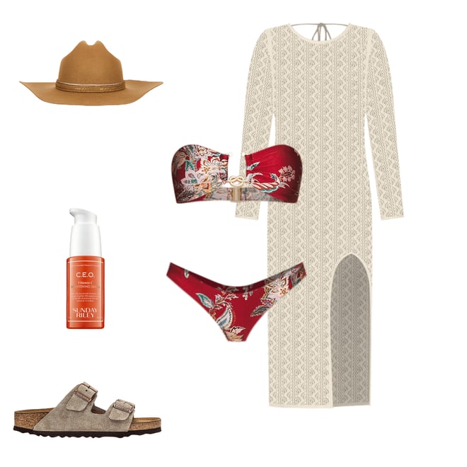 1st bundle featuring 4 items which compliment Rhiannon Knot Trim Bikini Set