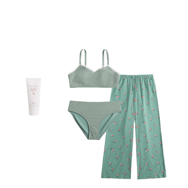 triangle trim two-piece swimsuit