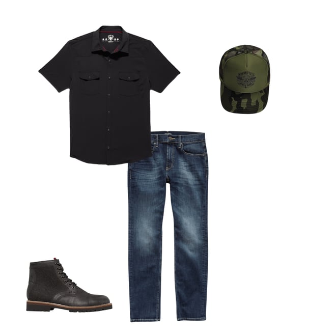 2nd bundle featuring 3 items which compliment  Longmont Upf Performance Western Shirt - Black