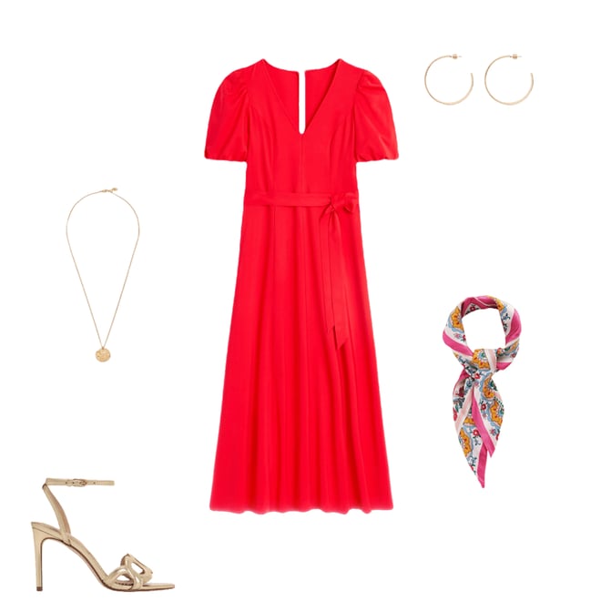 1st bundle featuring 4 items which compliment Volume Sleeve Midi Dress