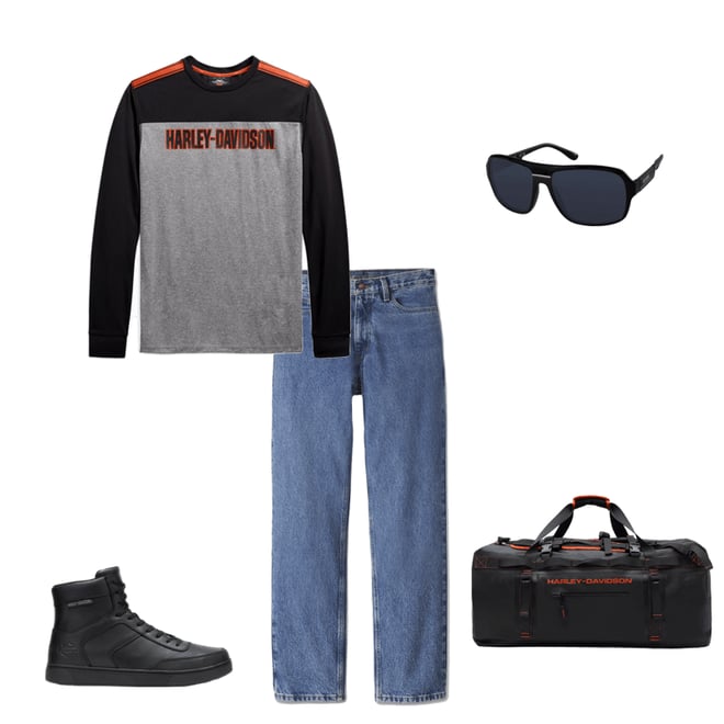 Aime Leon Dore Mesh Moto Long-Sleeve Tee White
