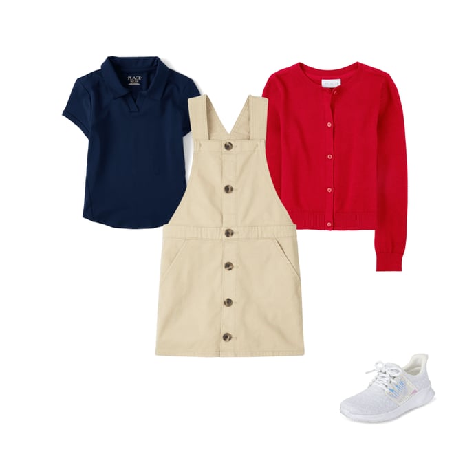 1st bundle featuring 3 items which compliment Girls Uniform Performance Polo