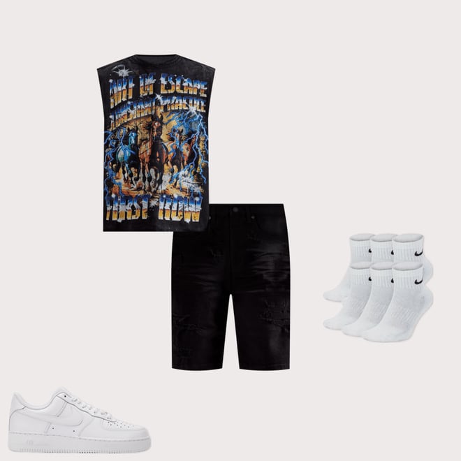 Smoke Rise Rip Off Shorts