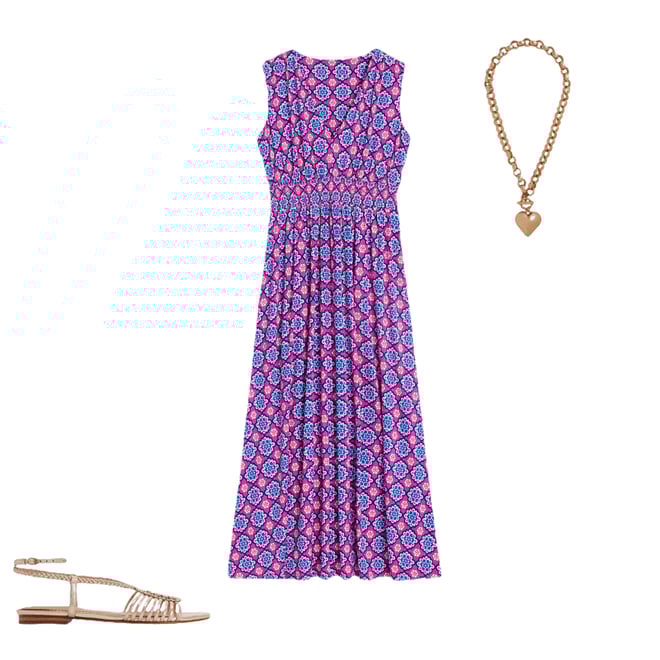 2nd bundle featuring 2 items which compliment Paloma Jersey Maxi Dress-Cosmos Pink, Bloom Geo