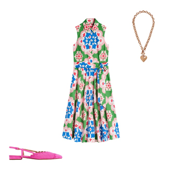 4th bundle featuring 2 items which compliment Ric Rac Detail Pointed Flats-Festival Pink