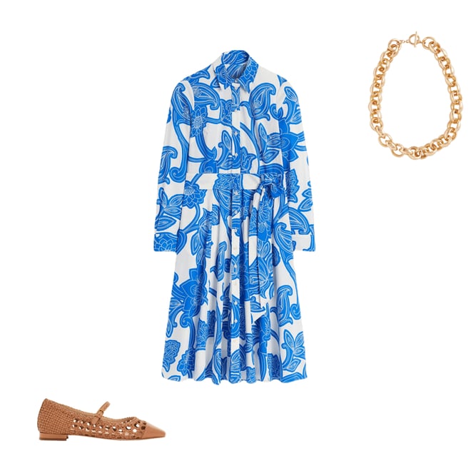 3rd bundle featuring 2 items which compliment Amy Cotton Midi Shirt Dress-Cerulean Blue, Paisley Whirl