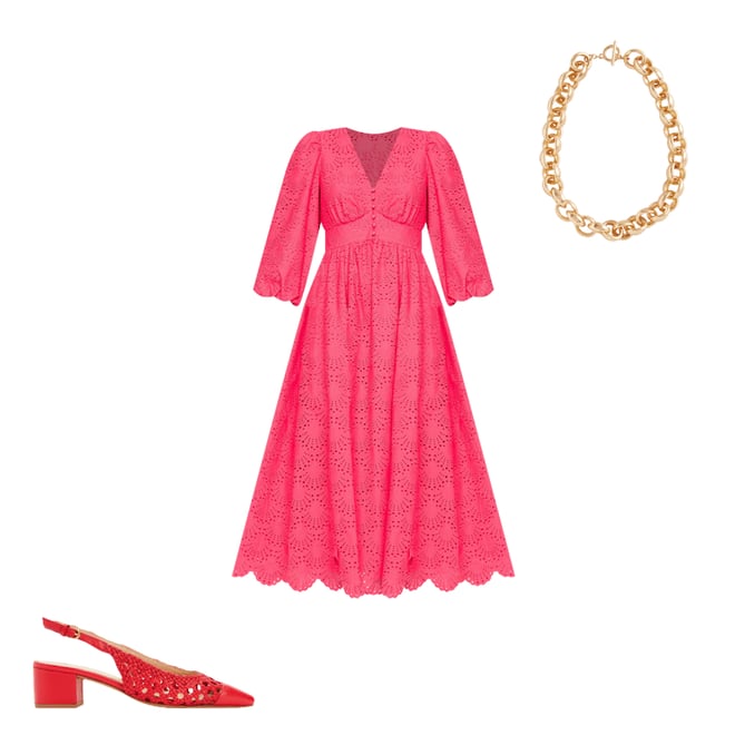 2nd bundle featuring 2 items which compliment Lola Broderie Maxi Dress-Camelia Pink