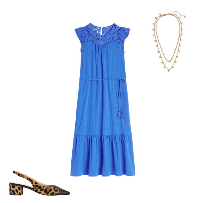 1st bundle featuring 2 items which compliment Juliet Broderie Midi Dress-Gallery Blue